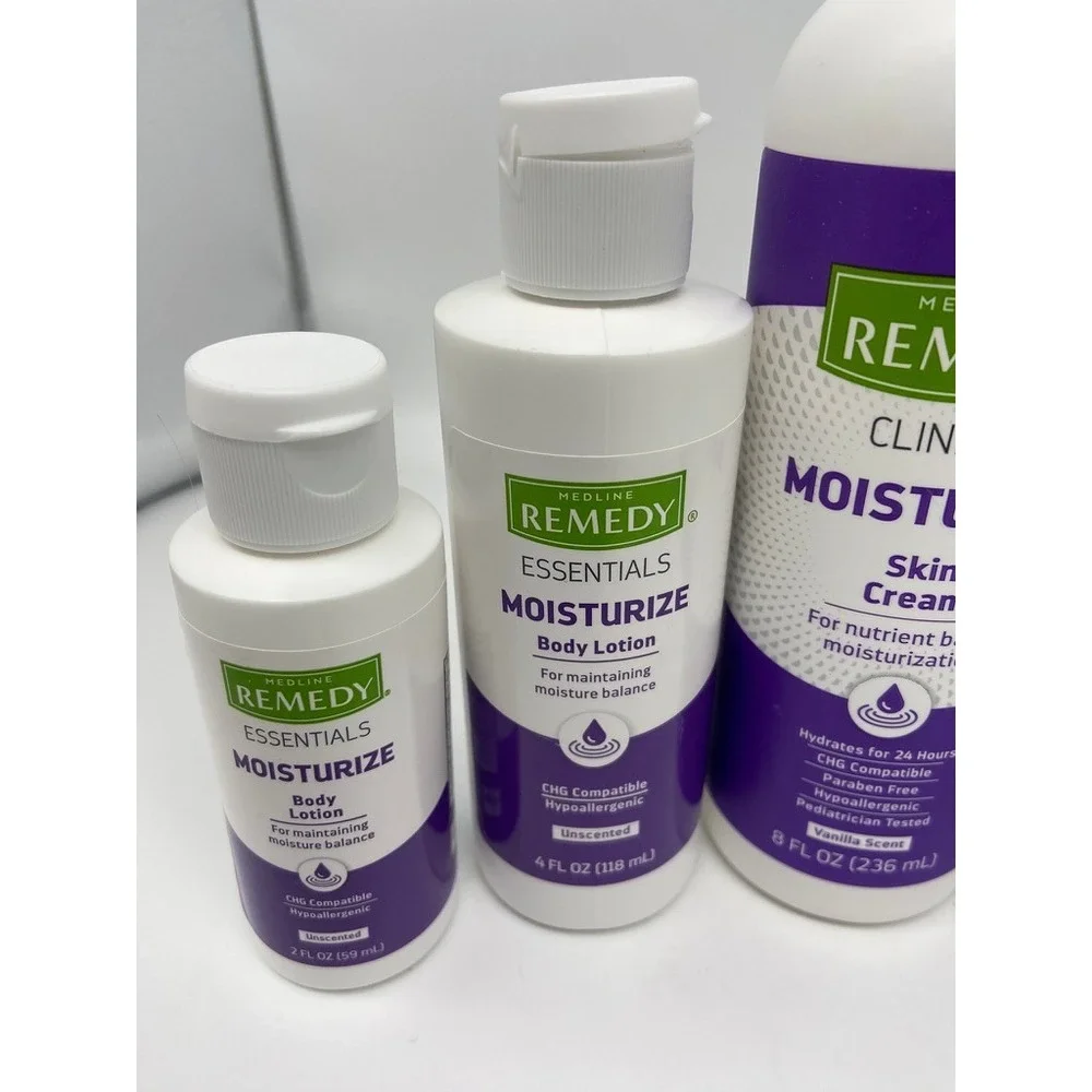 Medline Remedy Lot Clinical Essentials Skin Cream Body Lotion‎ Foam Cleanser 6pc